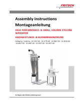 Fritsch HIGH-PERFORMANCE AND SMALL VOLUME CYCLONE SEPERATOR Assembly Instructions
