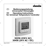 Kampmann Clock thermostat type 30256, 30456 Installationsanleitung