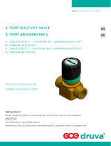 GCE 2-PORT SHUT-OFF VALVE Bedienungsanleitung