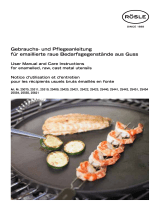 RÖSLE Grill plate VIDERO G2-P/E2-P Benutzerhandbuch