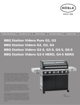 RÖSLE Gas grill BBQ-Station VIDERO G4-S NERO Vario+ Benutzerhandbuch