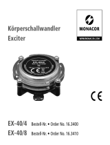 Monacor EX-40/4, EX-40/8 Exciter Benutzerhandbuch