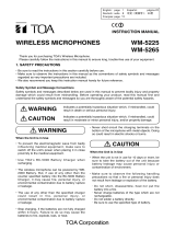 TOA Electronics WM-5265 Benutzerhandbuch