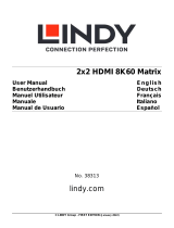 Lindy 2x2 HDMI 8K60 Matrix Benutzerhandbuch