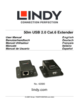 Lindy 50m USB 2.0 Cat.6 Extender Benutzerhandbuch
