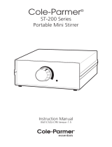 Cole-Parmer ST-200-P Stuart Portable Analog Stirrer; Battery Operated Benutzerhandbuch