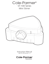 Cole-Parmer ST-100 Stuart Analog Mini Stirrer, 1 L; 115/230 VAC Benutzerhandbuch