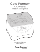 Cole-Parmer CB-200D Block Chiller/Heater; 100-230 VAC, 50/60 Hz Benutzerhandbuch