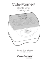 Cole-Parmer CB-200D-IB Electronic Ice Bucket; 100-230 V, 50/60 Hz Benutzerhandbuch