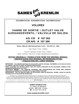Sames Volurex outlet valve Benutzerhandbuch