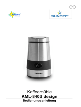 Suntec Wellness COFFEE MILL KML-8403 DESIGN Bedienungsanleitung