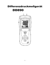 Dostmann DD 890 Differenzdruck-Messgerät Benutzerhandbuch