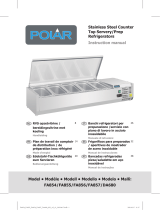 Polar Stainless Steel Counter Top Servery Prep Refrigerators Benutzerhandbuch