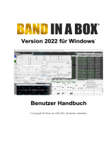 PG Music Band-in-a-Box 2022 for Windows Benutzerhandbuch