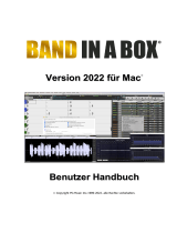PG Music Band-in-a-Box 2022 for Mac Benutzerhandbuch