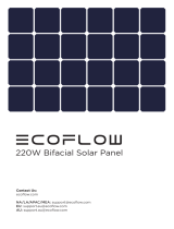 EcoFlow 220W Bifacial Solar Panel Benutzerhandbuch