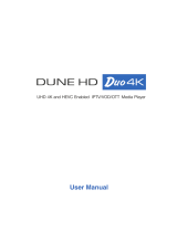Dune HD Duo 4K Base Noir DEDUOBASE4K Benutzerhandbuch