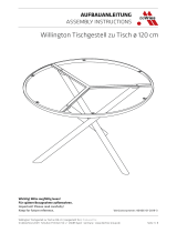 deVRIES Willington Tischgestell zu Tisch ø 120 cm Assembly Instructions