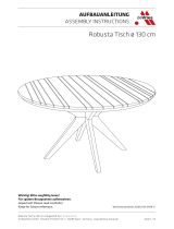 deVRIES Robusta Tisch Ø 130 cm Assembly Instructions