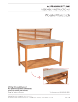 deVRIES Woodie Pflanztisch 125 x 66 cm Assembly Instructions