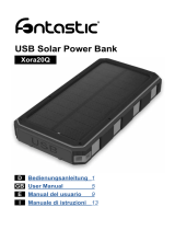 fontastic Xora20Q USB Solar Power Bank Benutzerhandbuch