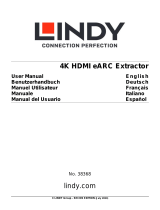 Lindy 4K60 HDMI eARC Extractor Benutzerhandbuch