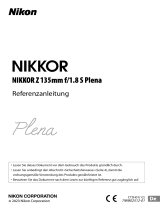 Nikon NIKKOR Z 135mm f/1.8 S Plena Referenzhandbuch