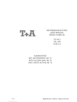T+A TAL XW Benutzerhandbuch