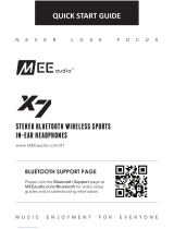 Mee Audio X7 Stereo Bluetooth Wireless Sports In-Ear Headphones Benutzerhandbuch
