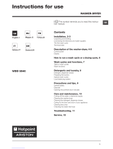 Hotpoint Ariston WDD 9640 Instructions For Use Manual