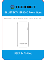 Tecknet BLUETEK iEP1500 Power Bank Benutzerhandbuch