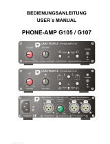 Lake People PHONE-AMP G105 Benutzerhandbuch