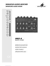 Monacor accessories MMX-8 Benutzerhandbuch
