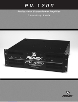 Peavey PV 1200 Professional Stereo Power Amp Benutzerhandbuch