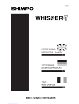 Shimpo Whisper-T Series Benutzerhandbuch