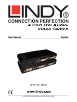 Lindy 4-Port DVI Benutzerhandbuch