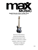 MaxMusic GigKit Bass Guitar Pack Red Bedienungsanleitung