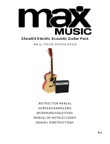 max MUSIC ShowKit Electric Acoustic Guitar Pack Sunburst Bedienungsanleitung