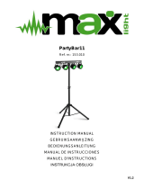 MaxMusic PartyBar11 Set 4 x COB Par 20W  Bedienungsanleitung