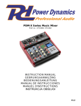 TRONIOS PDM-X Series Music Mixer Bedienungsanleitung