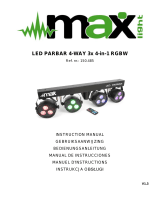 MaxMusicPartyBar4 LED PARBAR 4-Way 3x 4-in-1 RGBW