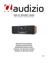 audizio Naples Digital Music System CD/BT/DAB+/Internet Bedienungsanleitung