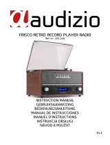 audizio Frisco Retro Record Player DAB+ Radio  Bedienungsanleitung