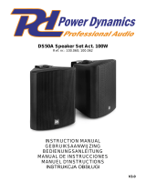 Power Dynamics 100.060 DS50A Speaker Set Bedienungsanleitung