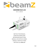 Beamz Snow900LED Snow Machine Bedienungsanleitung