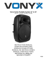 Vonyx Verve38 Portable Sound System 12” Bedienungsanleitung