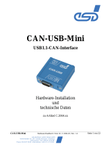 ESD CAN-USB-Mini Bedienungsanleitung