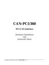 ESD CAN-PCI/360 Bedienungsanleitung