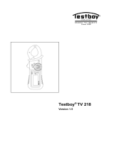 TESTBOY TV 218 Benutzerhandbuch