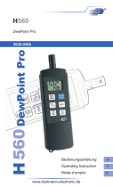 Dostmann H560 DewPoint Pro Digital Thermo-Hygrometer Benutzerhandbuch
